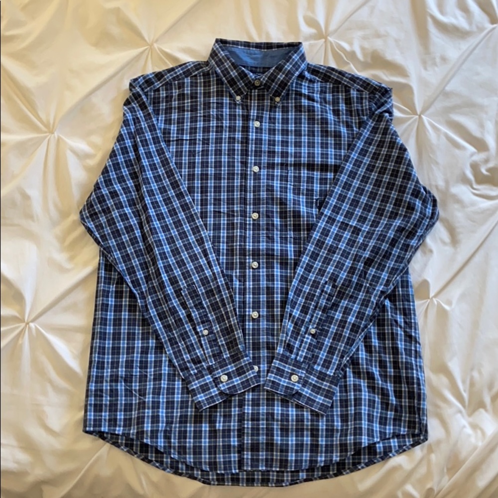 NWOT Men’s Chaps Blue Button Down shirt